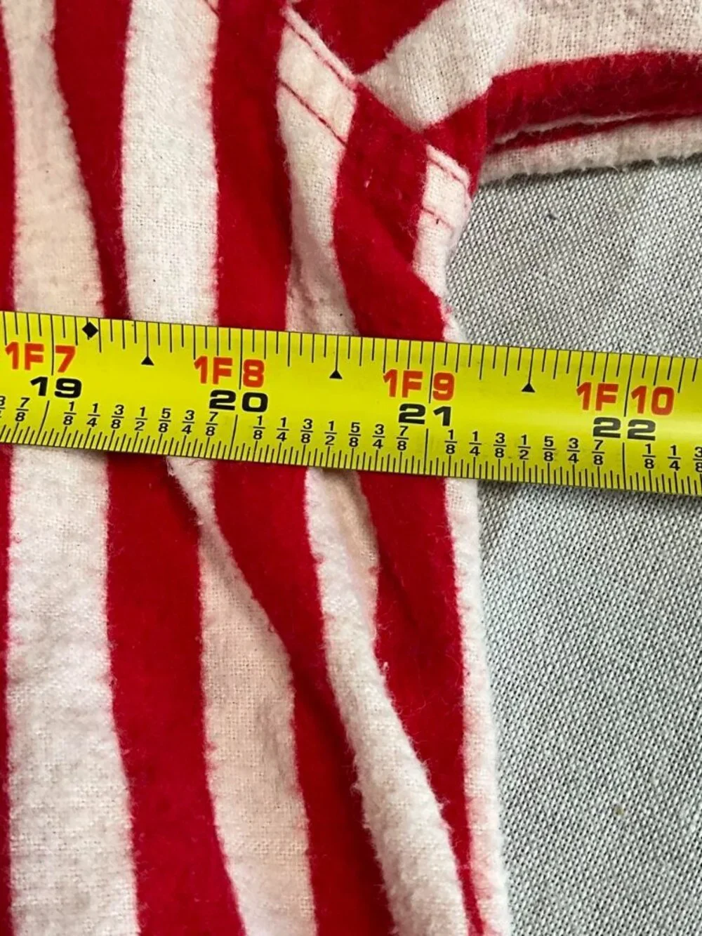 VTG Kappa Sigma Fraternity Mid Century Red White Pin Stripe Nightshirt Gown (L)